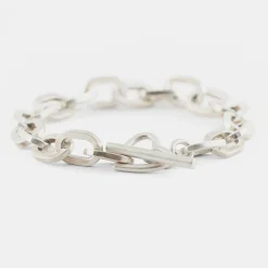 Silver Heart T-Bar Bracelet