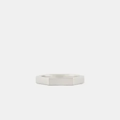 Silver Hex Ring