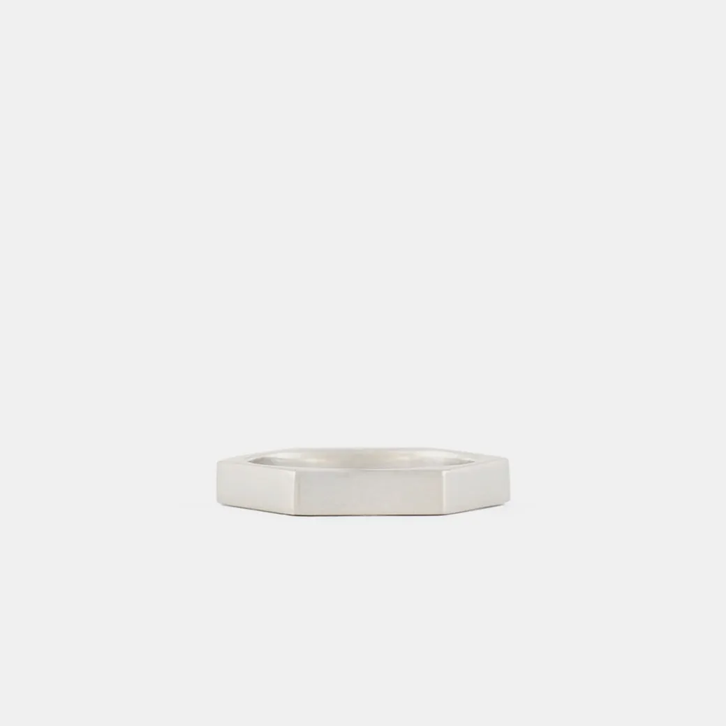 Silver Hex Ring