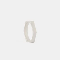 Silver Hex Ring