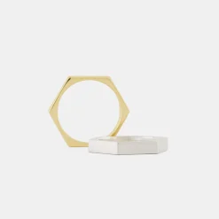 Silver Hex Ring