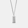 Silver Ingot Pendant Necklace