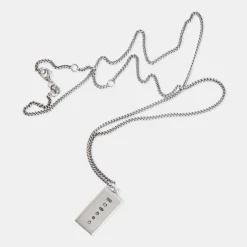 Silver Ingot Pendant Necklace