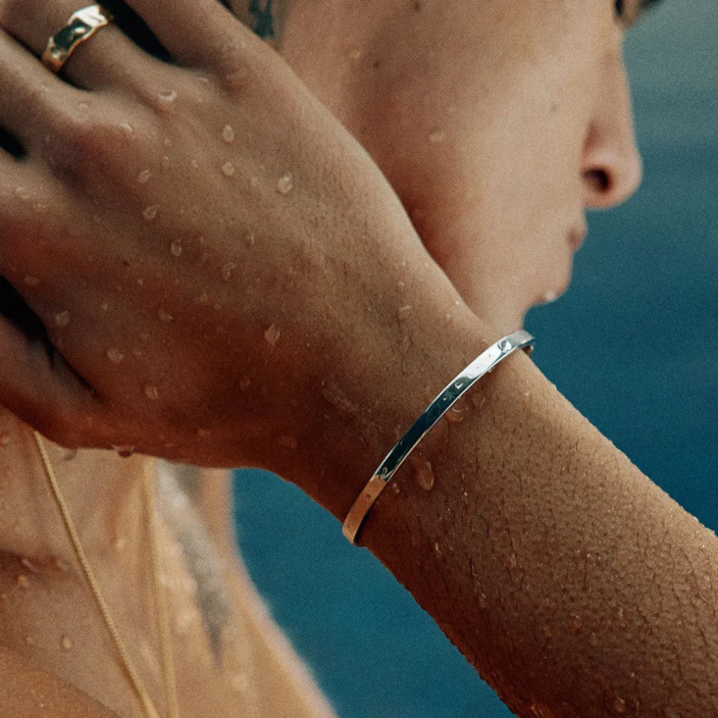 Silver Line Bangle