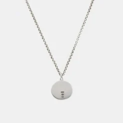 Silver Minimal Hallmark Necklace