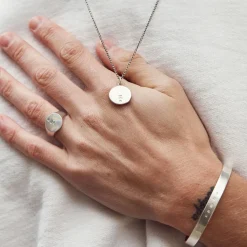 Silver Minimal Hallmark Necklace