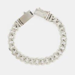 Silver 10mm Curb Bracelet