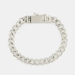 Silver 8mm Curb Bracelet