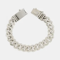 Silver 12mm Curb Bracelet