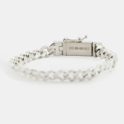 Silver 8mm Curb Bracelet
