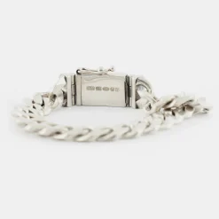 Silver 12mm Curb Bracelet