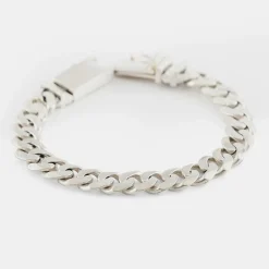 Silver 10mm Curb Bracelet