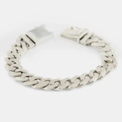 Silver 12mm Curb Bracelet