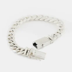 Silver 10mm Curb Bracelet
