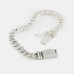 Silver 8mm Curb Bracelet