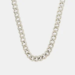 Silver 8mm Curb Chain