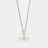 Silver Mother of Pearl T-Bar Necklace