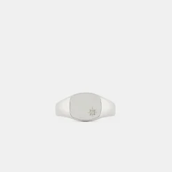 Silver Opal Birthstone Ring