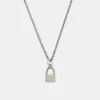 Silver Padlock Necklace