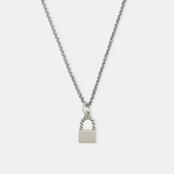 Silver Padlock Necklace