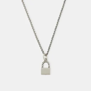 Silver Padlock Necklace