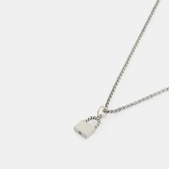 Silver Padlock Necklace