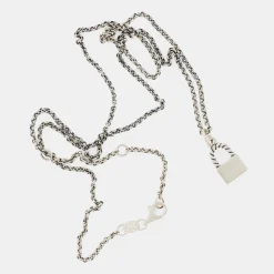 Silver Padlock Necklace