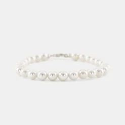Silver Pearl Bracelet