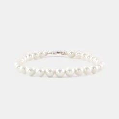 Silver Pearl Bracelet