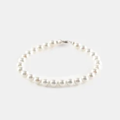 Silver Pearl Bracelet