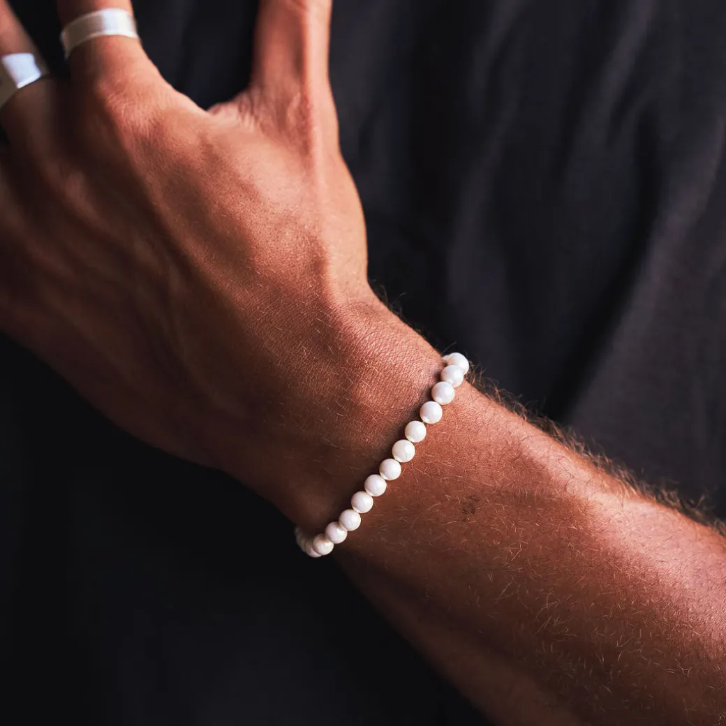 Silver Pearl Bracelet