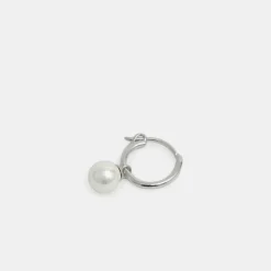 Silver Pearl Drop Earring