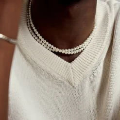 Silver Pearl Necklace