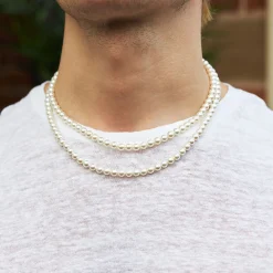 Silver Pearl Necklace
