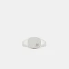 Silver Peridot Birthstone Ring