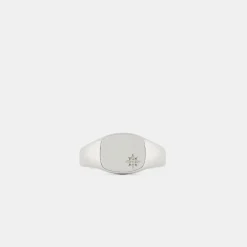 Silver Peridot Birthstone Ring