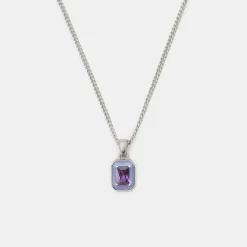Silver Purple Blush Necklace - Limited Edition