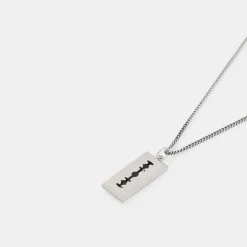 Silver Razor Necklace