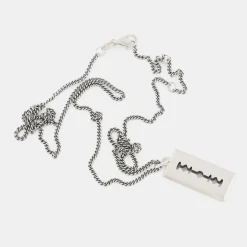 Silver Razor Necklace