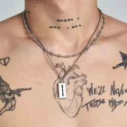 Silver Razor Necklace