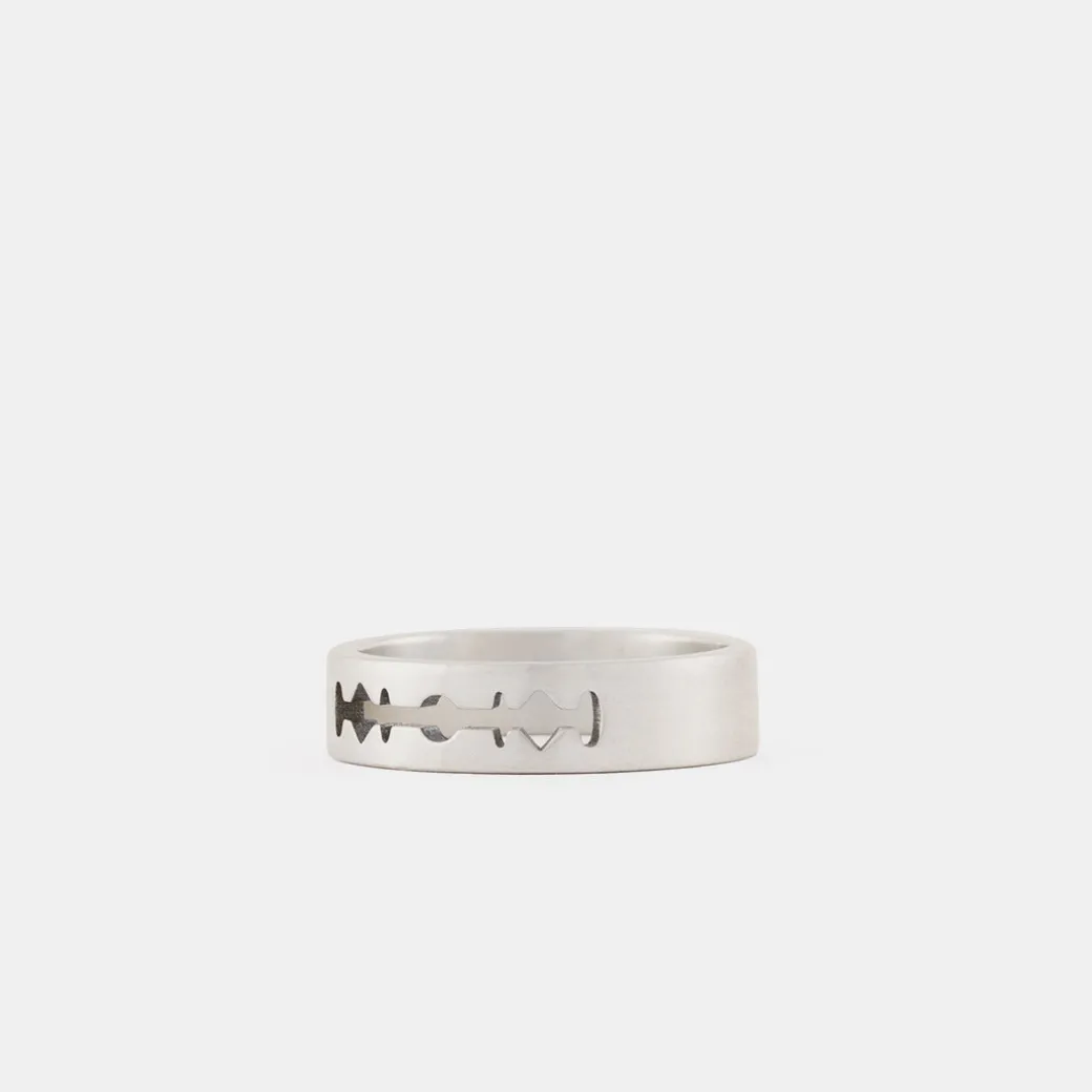 Silver Razor Ring