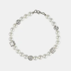 Silver Regal Pearl Bracelet