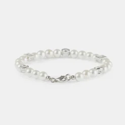 Silver Regal Pearl Bracelet