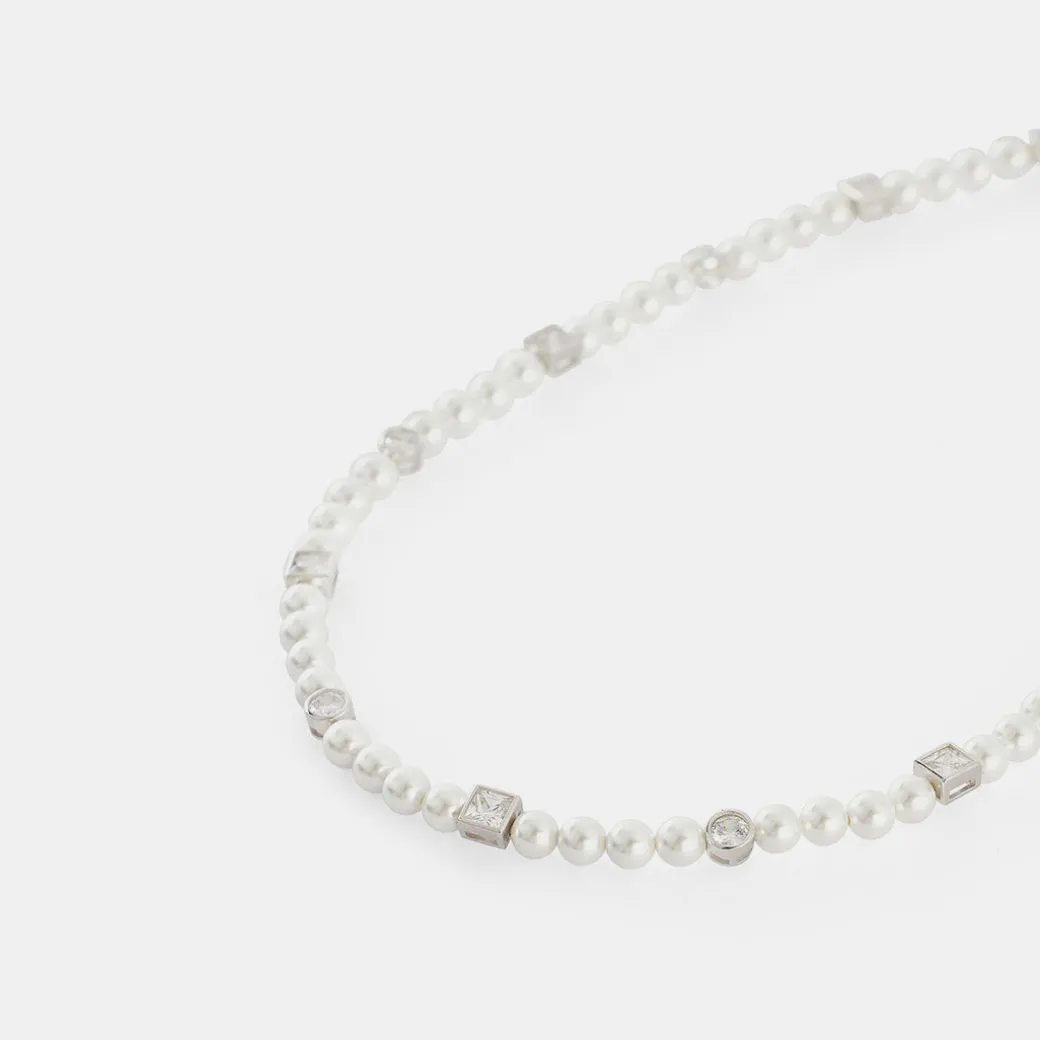 Silver Regal Pearl Necklace