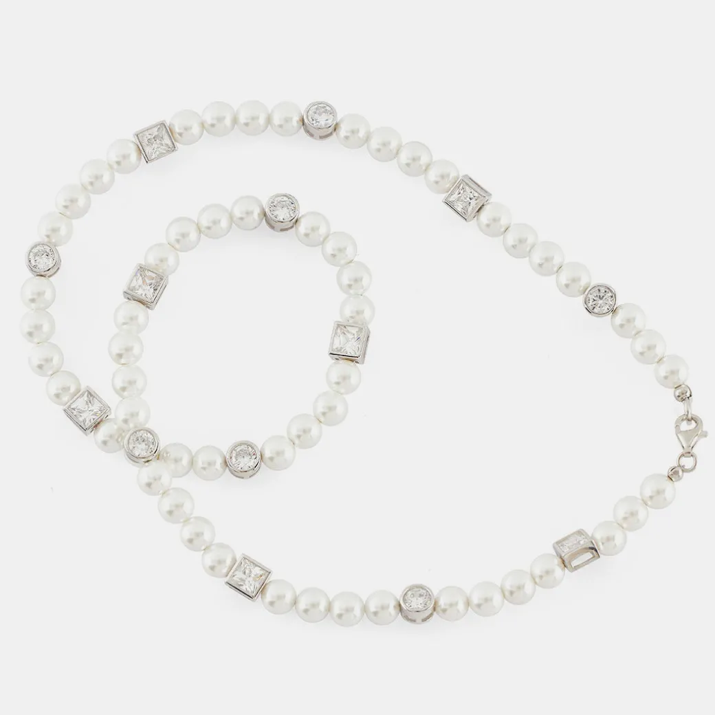Silver Regal Pearl Necklace