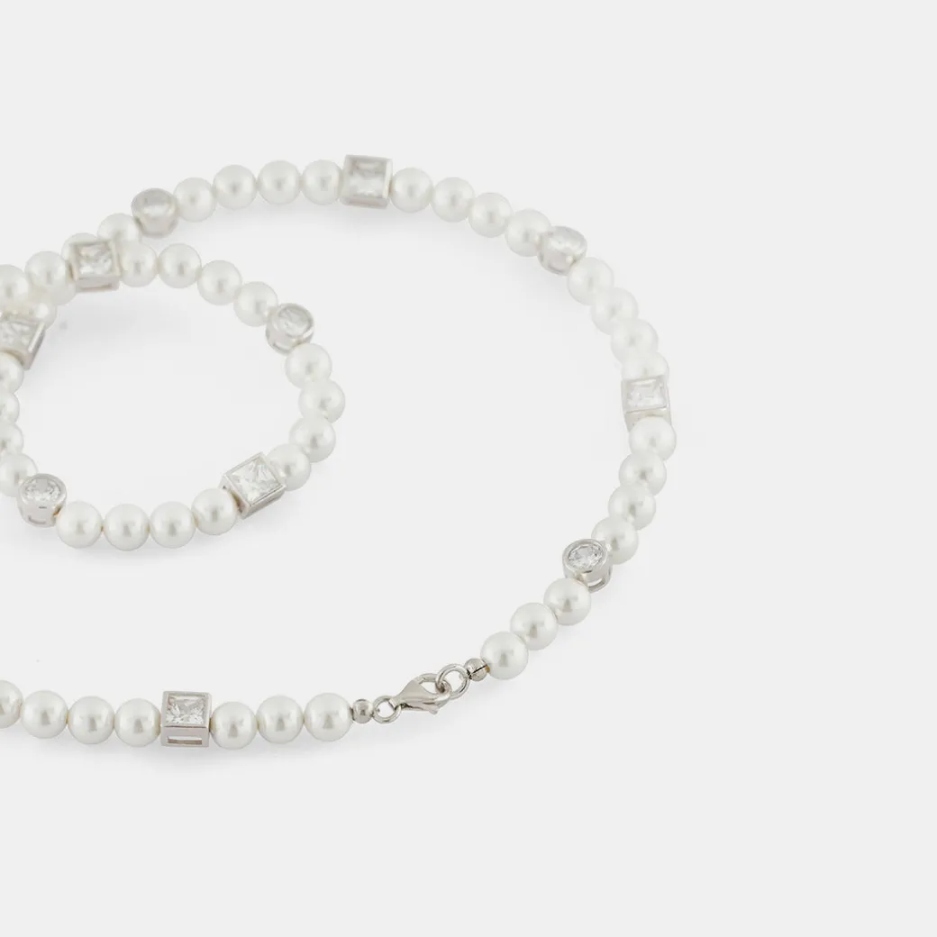 Silver Regal Pearl Necklace