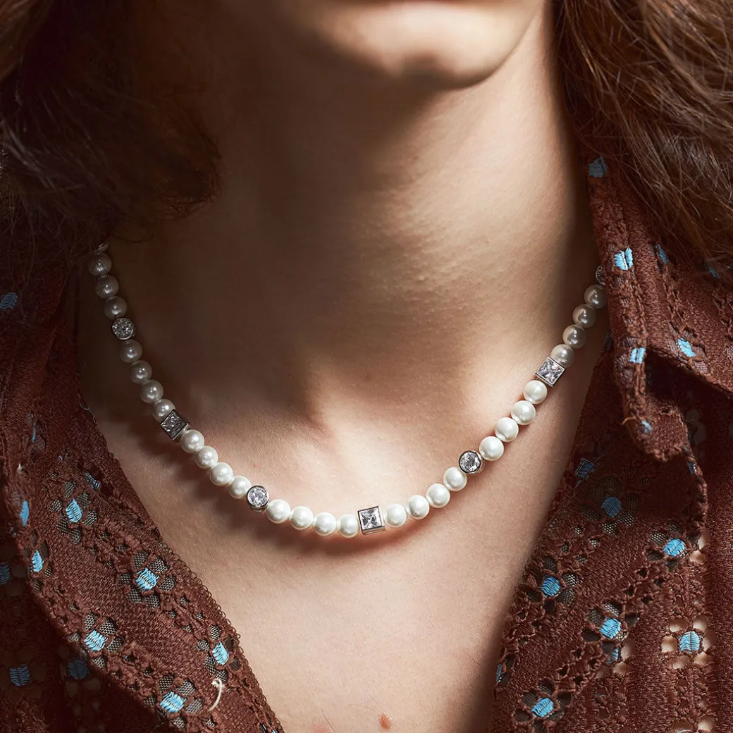 Silver Regal Pearl Necklace