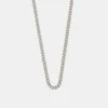 Silver Rhodium Diamond Cut Chain