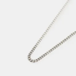 Silver Rhodium Diamond Cut Chain