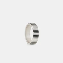 Silver Ridge Band Ring